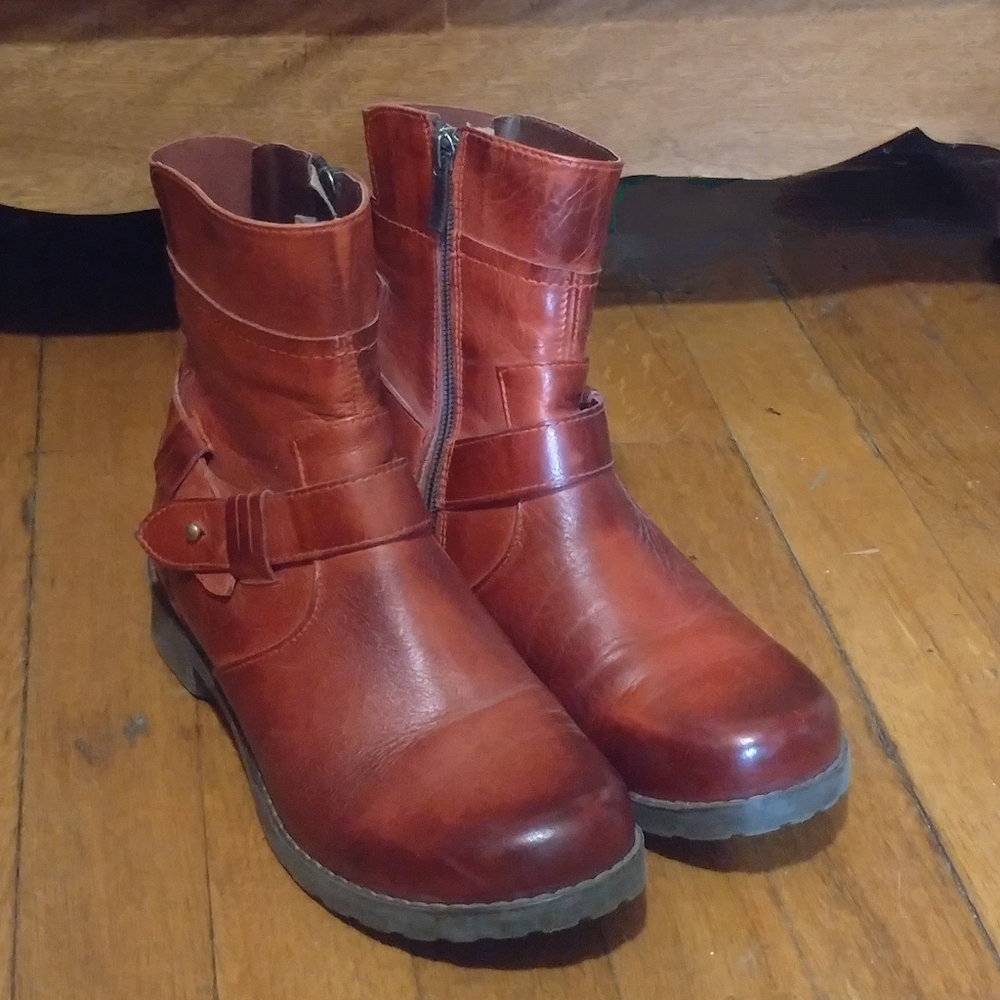 Jafa HANDMADE Ankle Boots, Red, EU 38